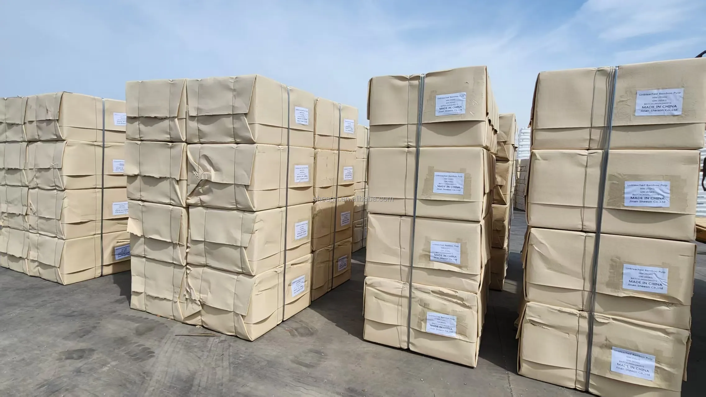 Environmental Unbleached Bamboo pulp